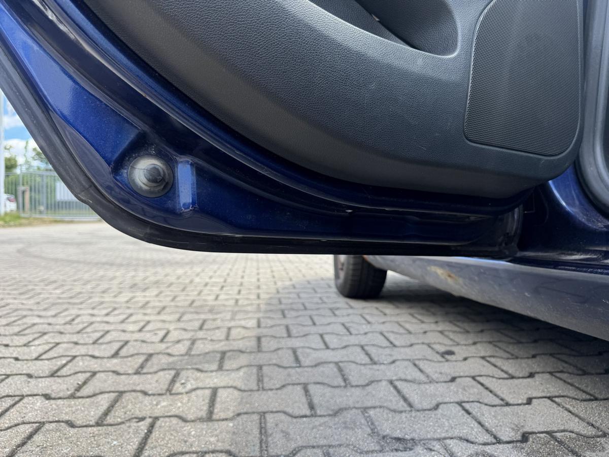 Skoda Octavia 2 1Z original T&uuml;r hinten links LF5Q Stormblau Metallic Flie&szlig;heck Rohbau Bj.2008